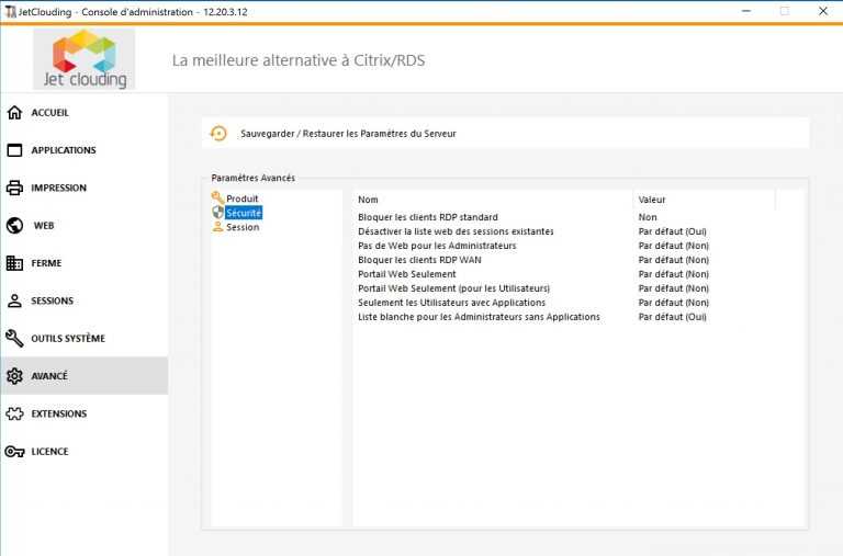 Securité – JetClouding