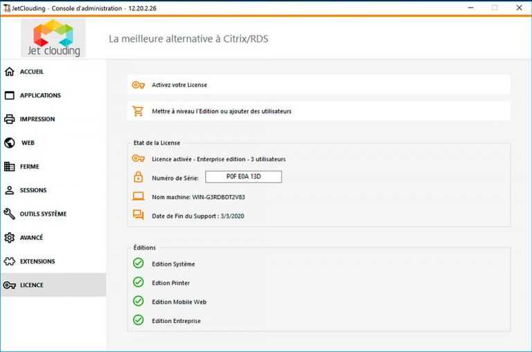 Licence – JetClouding